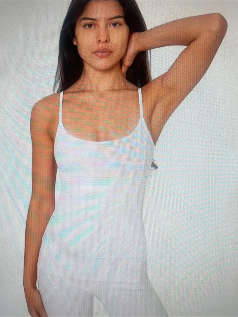 Women’s White Scoop Neck Cami Tank Top